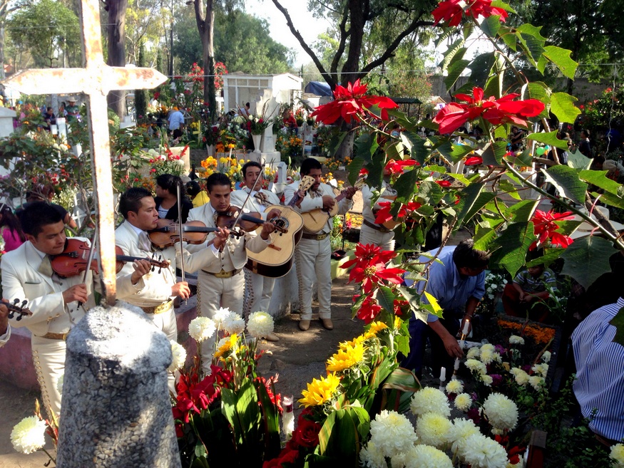 Day of the dead mariachis