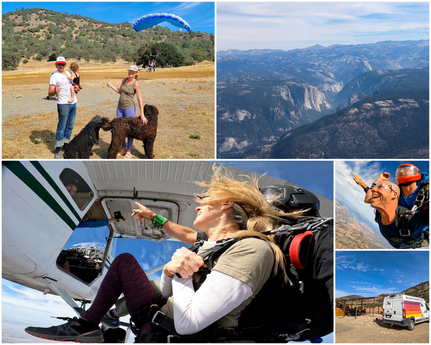 skydiving near yosemite